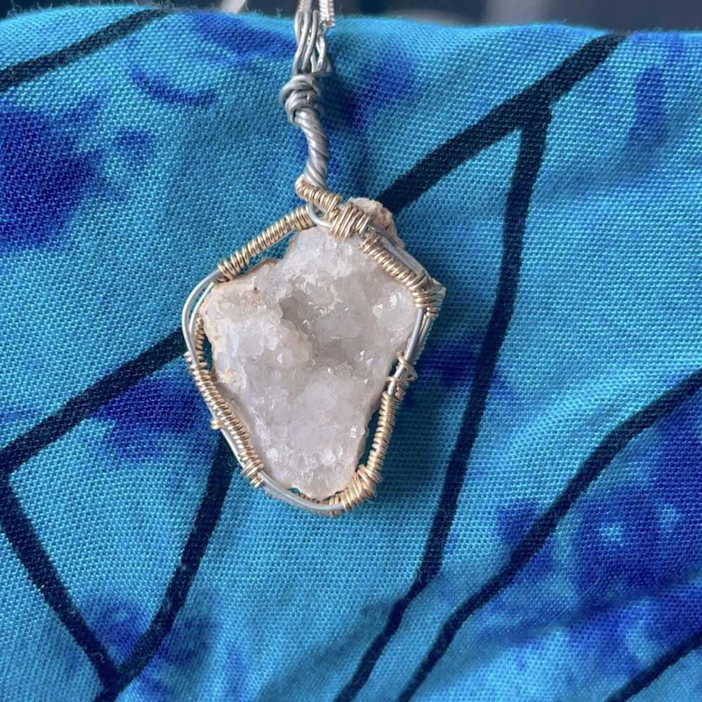 Handmade Calcite Geode Wire Wraps